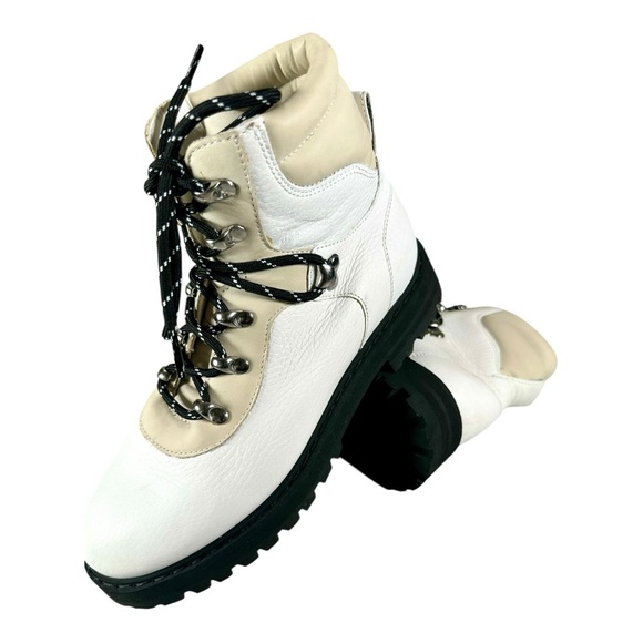 & Other Stories Women’s Leather Lace-Up Hiking Boots US 7 - Picture 11 of 16